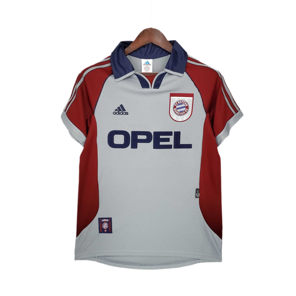 Maillot BayernMunique Rétro 1998/1999 - Rouge et Gris