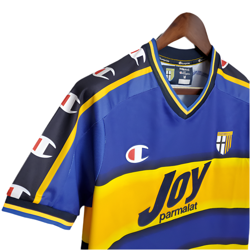 Maillot Parma Rétro 2001/2002 Bleu et Amarela - Champion