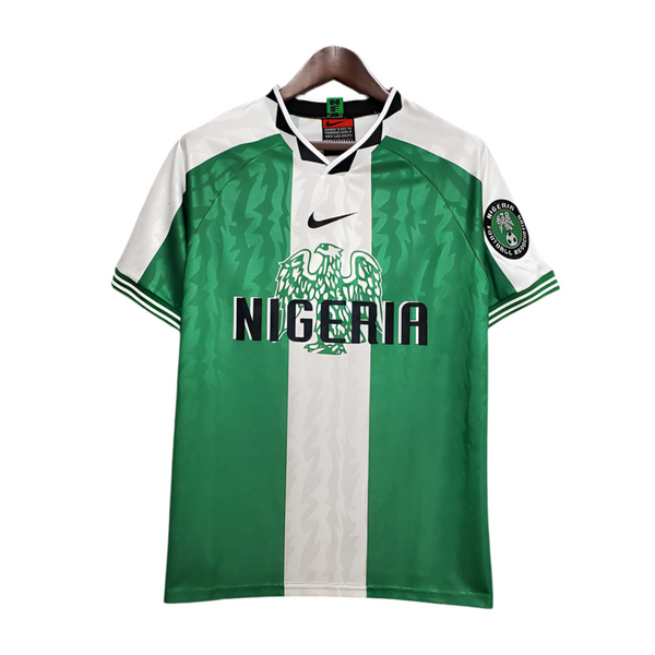 Maillot Nigéria Rétro 1996 Vert et Branca -