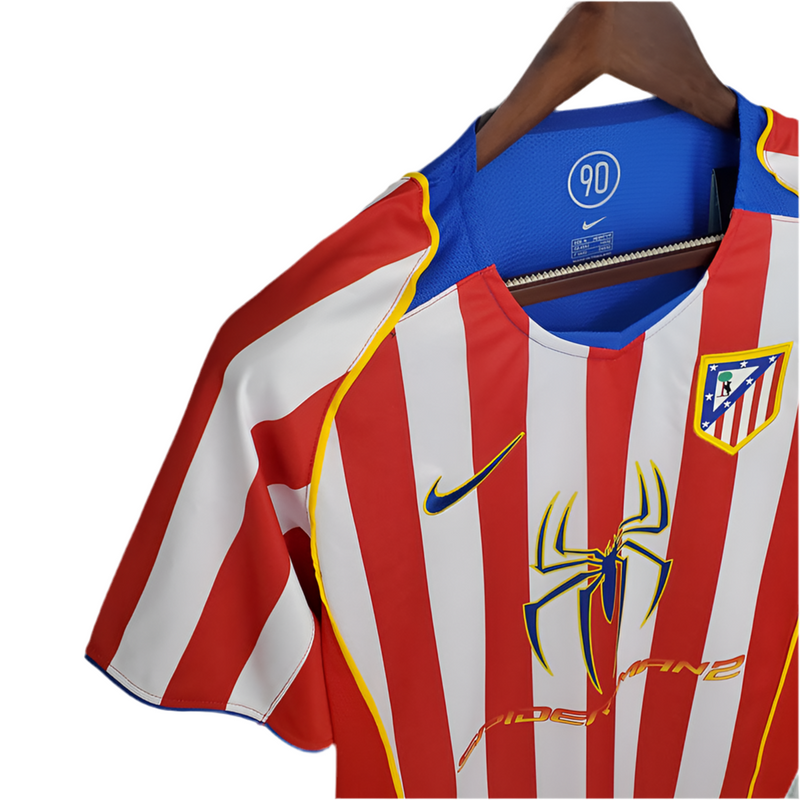 Maillot Atlético de Madrid Rétro 2004/2005 - Rouge et Branca