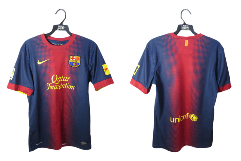 Maillot Barcelona Rétro 2012/2013 - Bleu et grenat