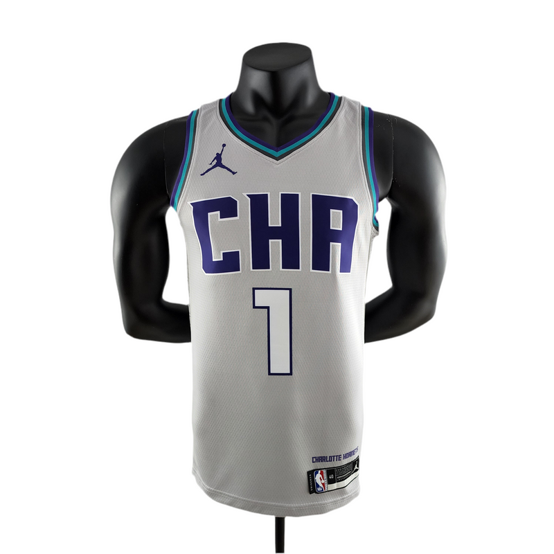 Régate NBA Charlotte Hornets Mâle - Gris