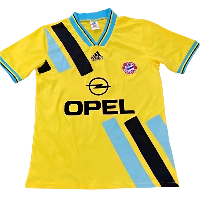 Maillot BayernMunique Rétro 1993/1995 - Jaune