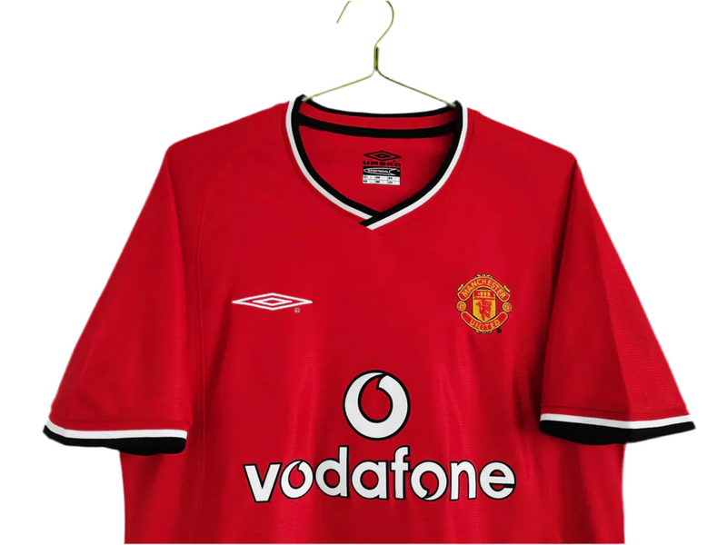 Maillot Manchester United  Rétro 2000/02 - Rouge