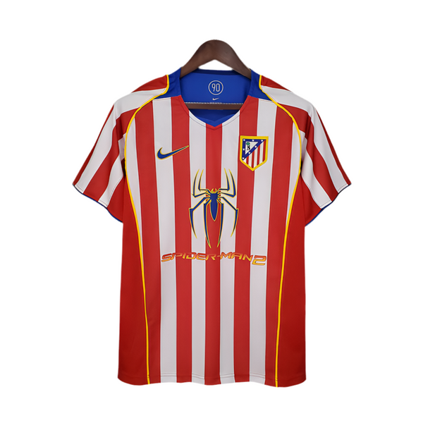 Maillot Atlético de Madrid Rétro 2004/2005 - Rouge et Branca