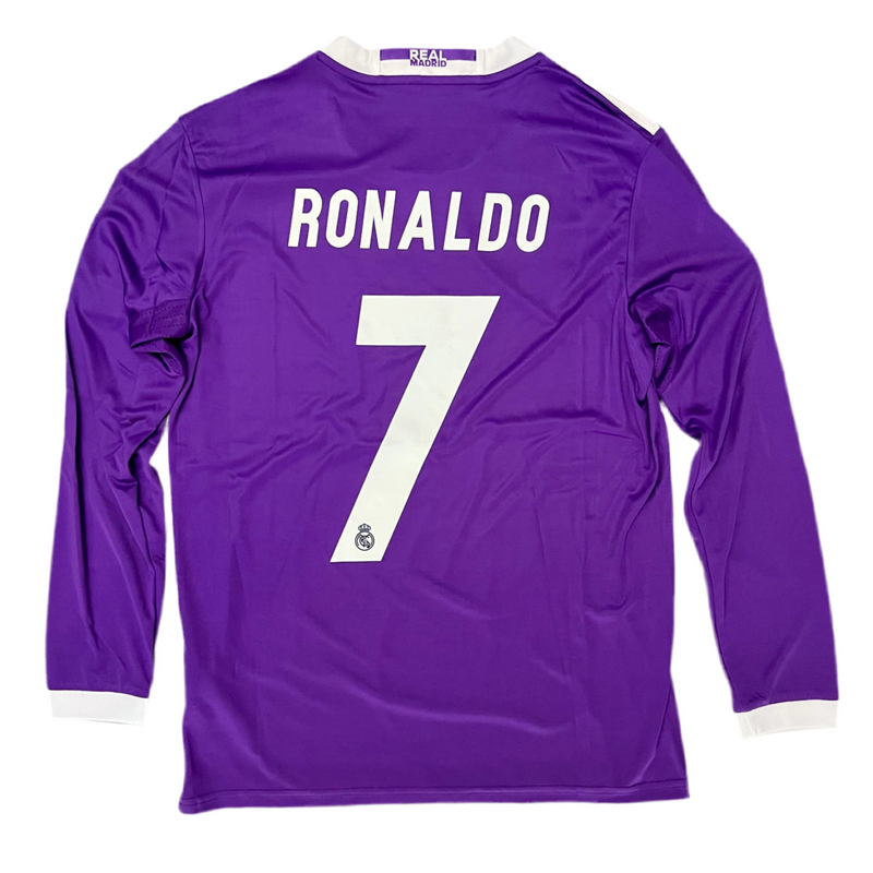 Maillot à manches longues du Real Madrid avec 6 écussons - Ronaldo