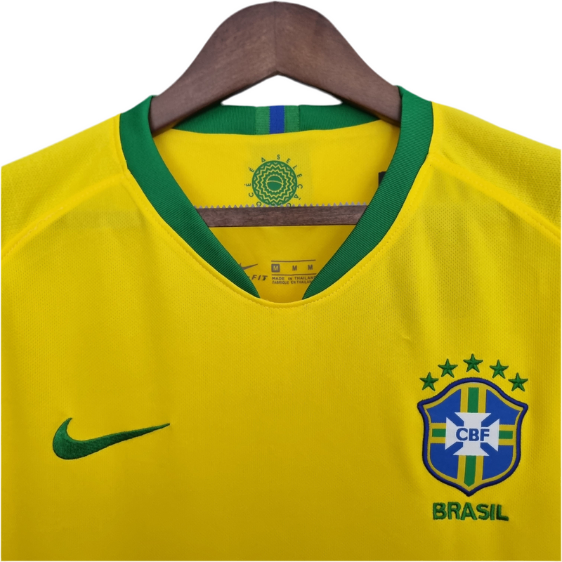 Maillot Sélection Brésileira Rétro 2008 Amarela -