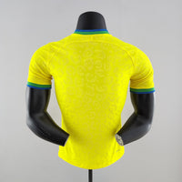 Maillot Brésil I 2022 - Amarela Masculin Joueur