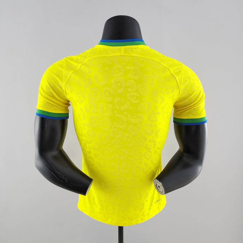 Maillot Brésil I 2022 - Amarela Masculin Joueur