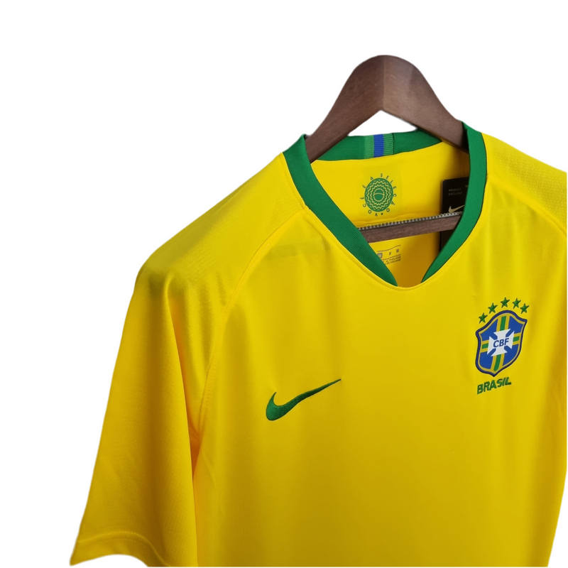 Maillot Sélection Brésileira Rétro 2008 Amarela -