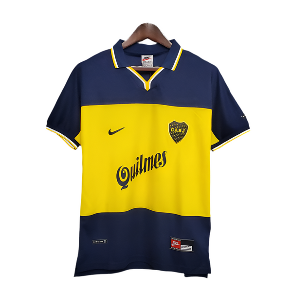 Maillot Boca Juniors Rétro 1999 Bleu et Amarela -