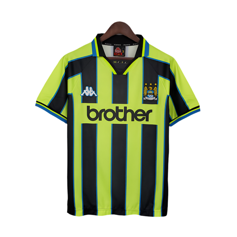 Maillot Manchester City Rétro 1998/1999  - Amarela et Noir