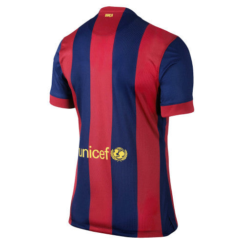 Maillot Barcelona Rétro 2014/2015 - Bleu et grenat