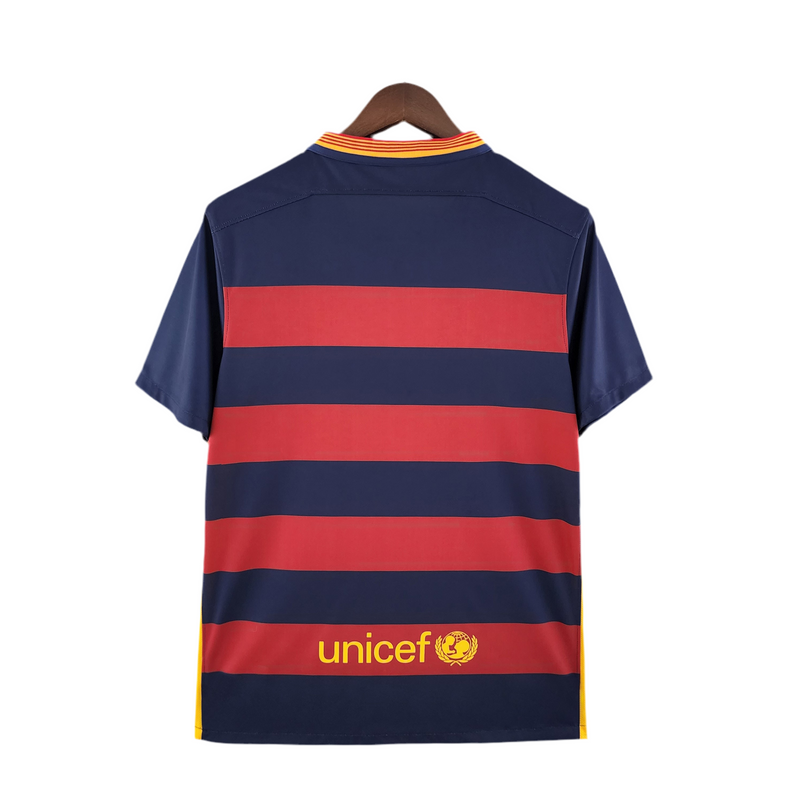 Maillot Barcelona Rétro 15/2016 - Bleu et grenat