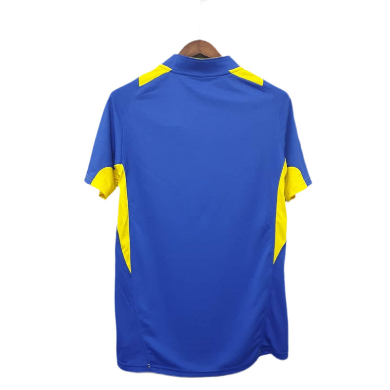 Maillot Boca Juniors Rétro 2005 Bleu et Amarela -