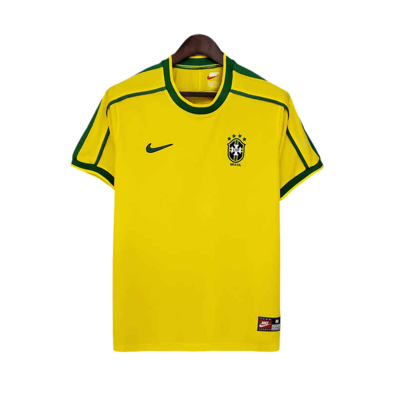 Maillot Sélection Brésil Rétro 1998 - Amarela