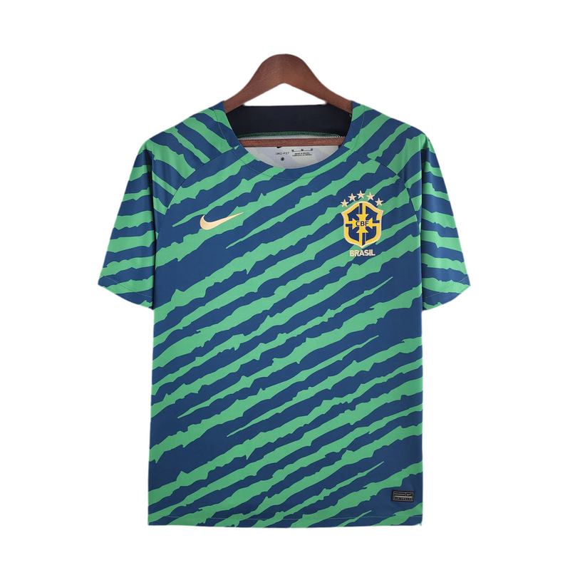 Maillot Sélection Brésil 2022 - Vert et Bleu - Édition Spécial