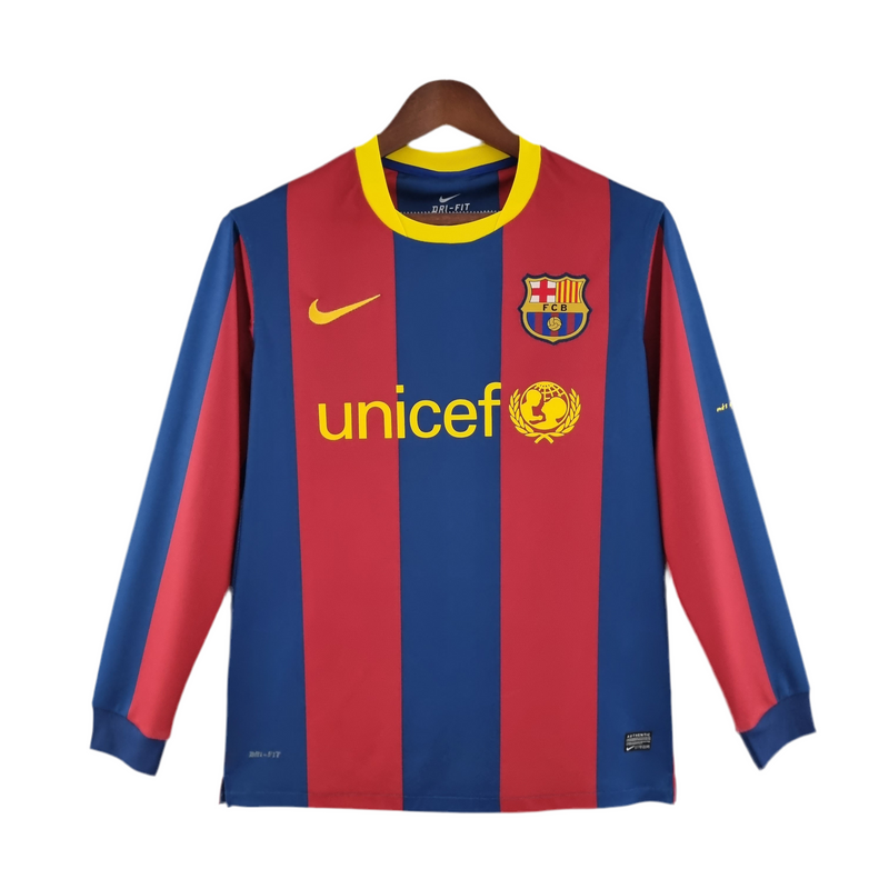 Maillot Manches longues Barcelona 10/11 - grenat