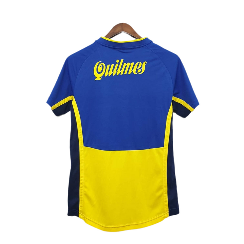 Maillot Boca Juniors Rétro 2001 Bleu et Amarela -