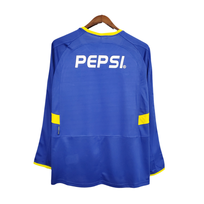 Maillot Manches longues Boca Juniors 03/04 - Bleu et Jaune