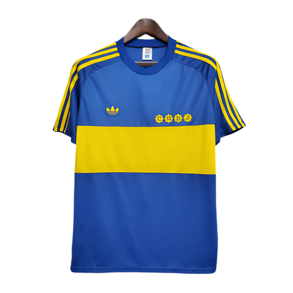 Maillot Boca Juniors Rétro 1981 Bleu et Amarela -