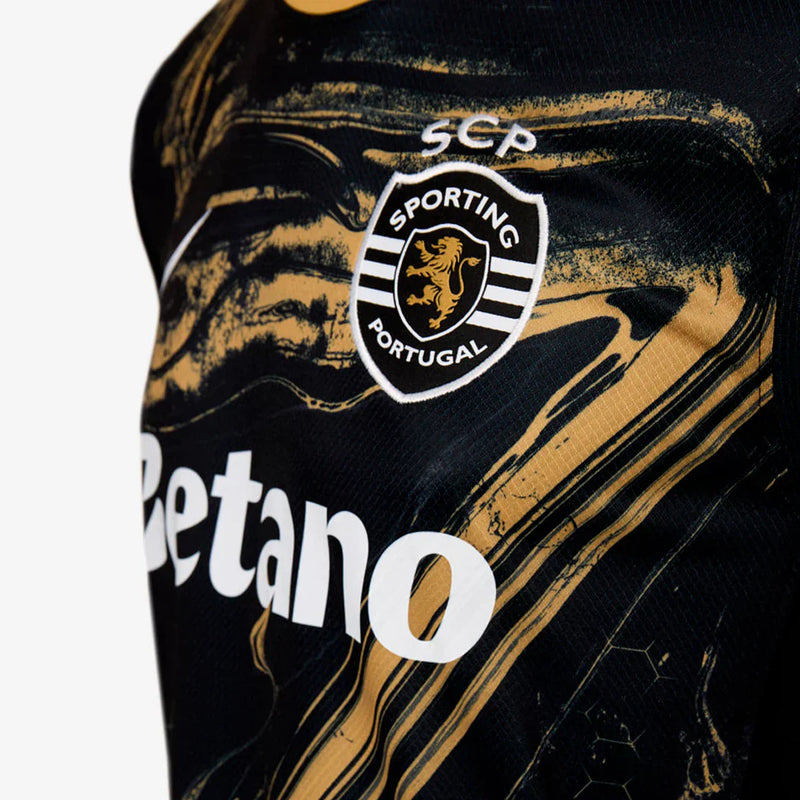 Maillot Sporting III 24/25 - Preto et Doré