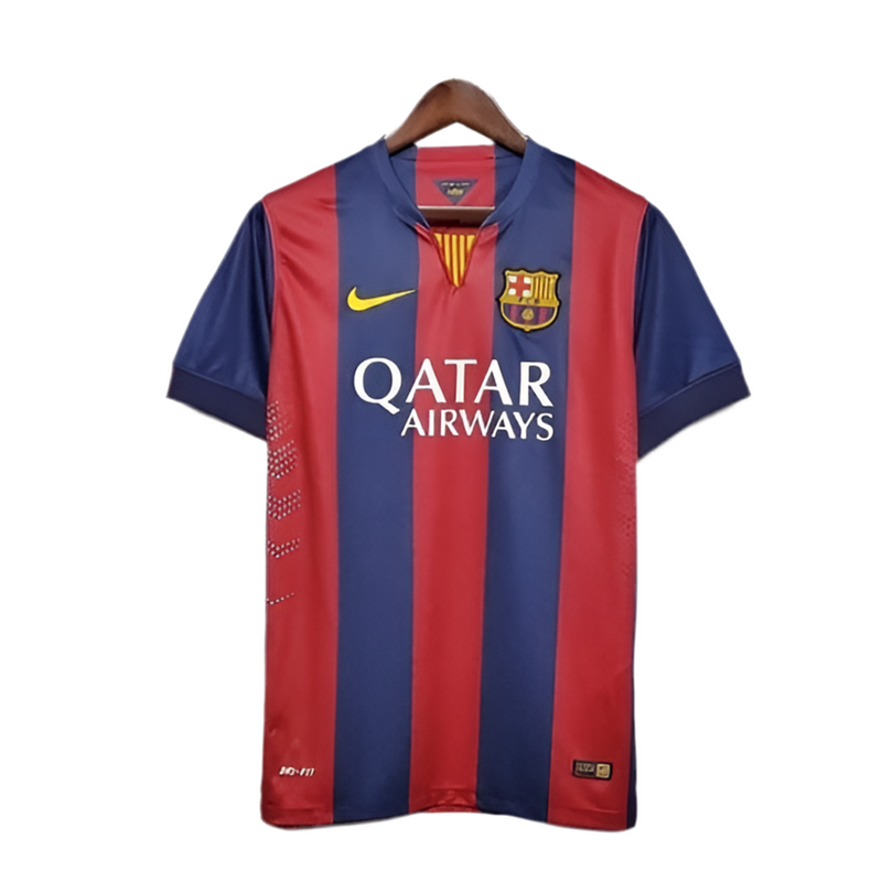 Maillot Barcelona Rétro 2014/2015 - Bleu et grenat