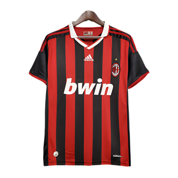 Maillot AC Milan Rétro 09/10 - Rouge et Noir