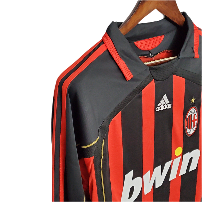 Maillot Manches longues AC Milan 06/07 - Preto et Rouge