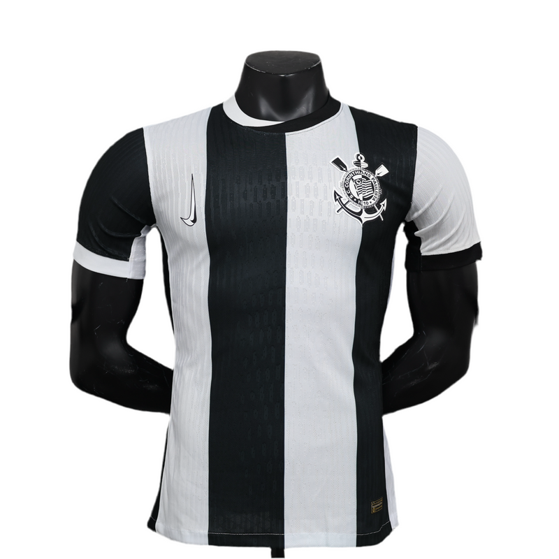 Maillot Corinthians III 24/25 Version Joueur - Preto et Branca