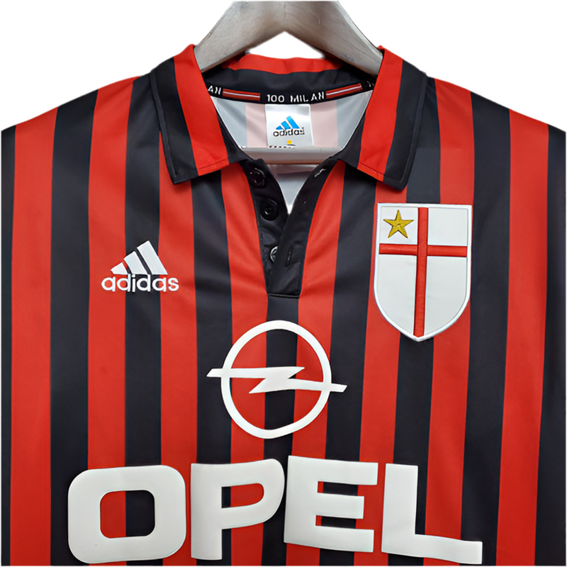 Maillot AC Milan Rétro 1999/2000 - Rouge et Noir