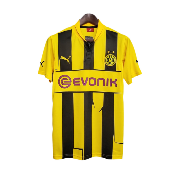 Maillot Borussia Dortmund Rétro 12/13 Amarela et Noir