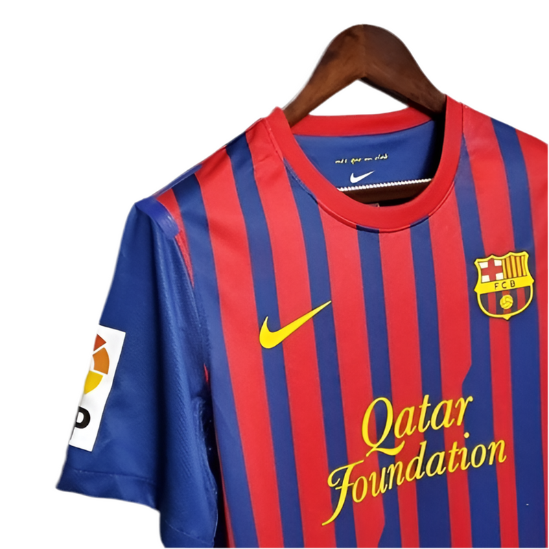 Maillot Barcelona Rétro 2011/2012 - Bleu et grenat