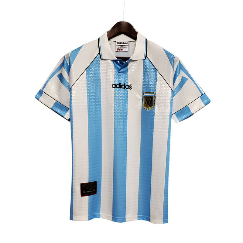 Maillot Sélection Argentine Rétro 1997-1998 Bleu et Branca -