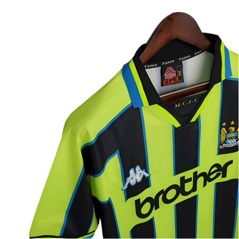 Maillot Manchester City Rétro 1998/1999  - Amarela et Noir