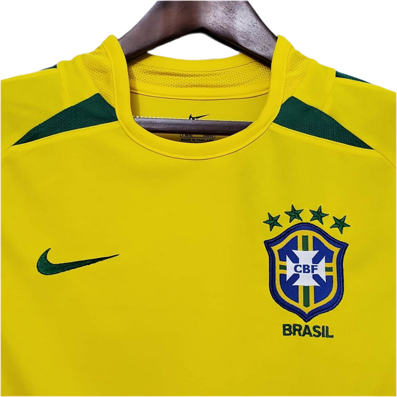 Maillot Sélection Brésileira Rétro 2002 Amarela -