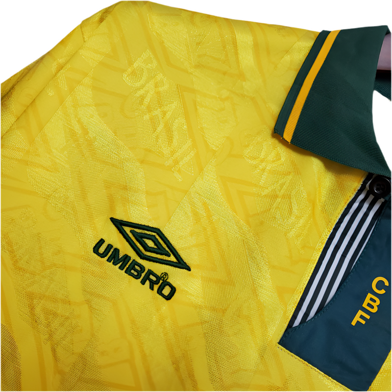 Maillot Sélection Brésileira Rétro 1991/1993 Amarela -