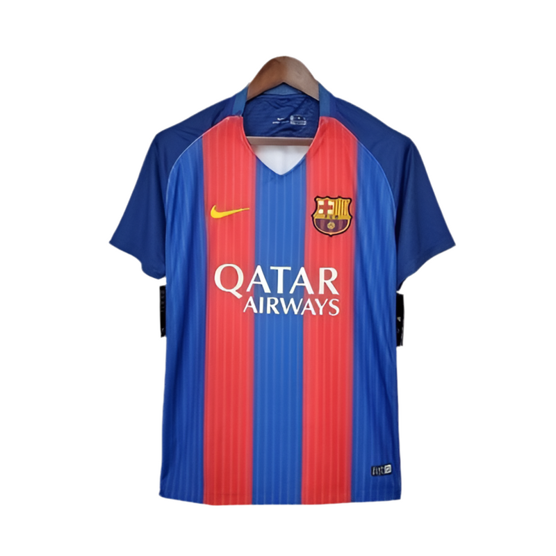 Maillot Barcelona Rétro 2016/2017 Bleu et Rouge -