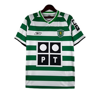 Maillot Retro Sporting - Vert et Blanc