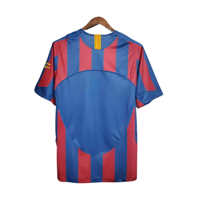 Maillot Barcelona Rétro 2006 - Bleu et Rouge