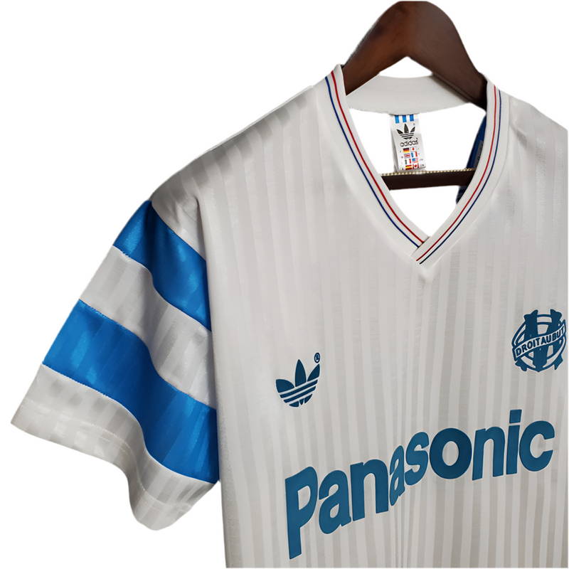 Maillot Marseille Rétro 1990 Branca -