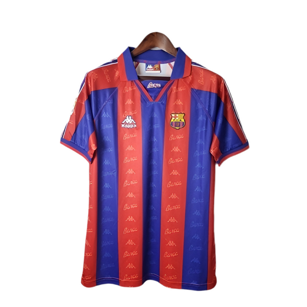 Maillot Barcelona Rétro 1996/1997 - Bleu et grenat