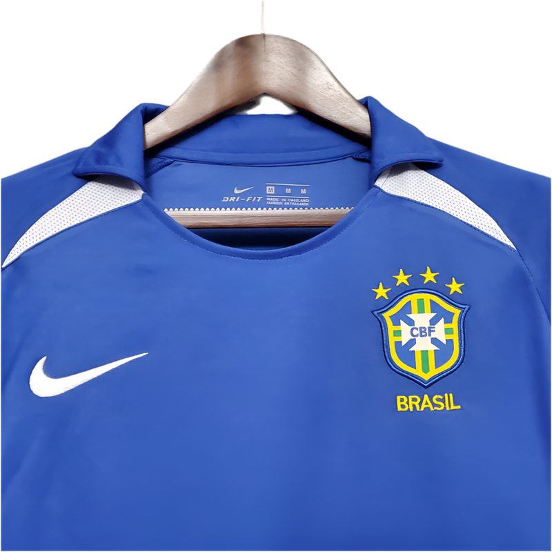 Maillot Sélection Brésileira Rétro 2002 Bleu -