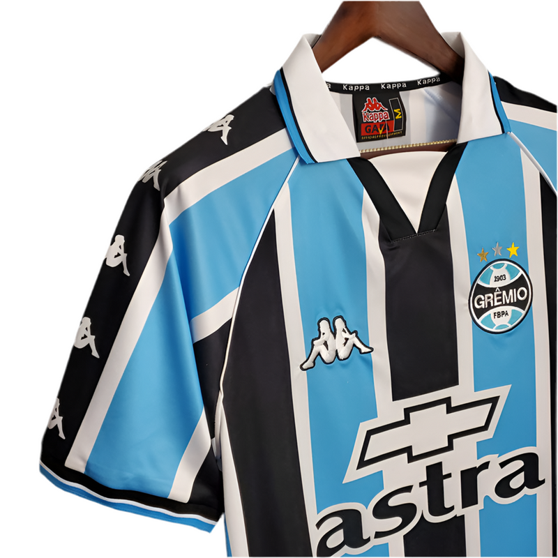 Maillot Grêmio Rétro 2000 Bleu et Noir -