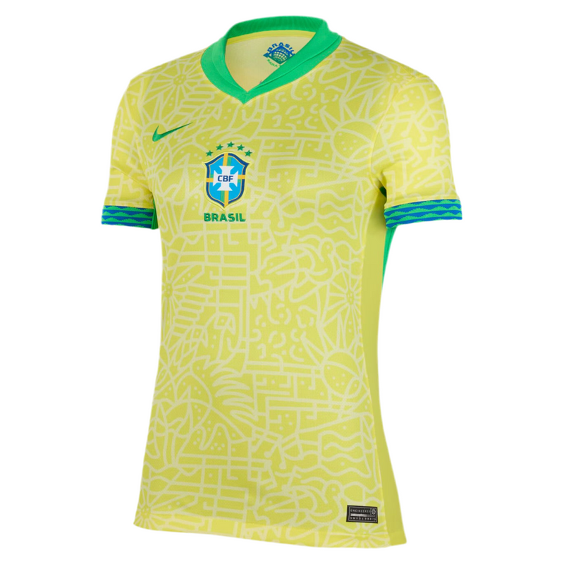 Maillot Femelle Sélection Brésil I 24/25 - Jaune