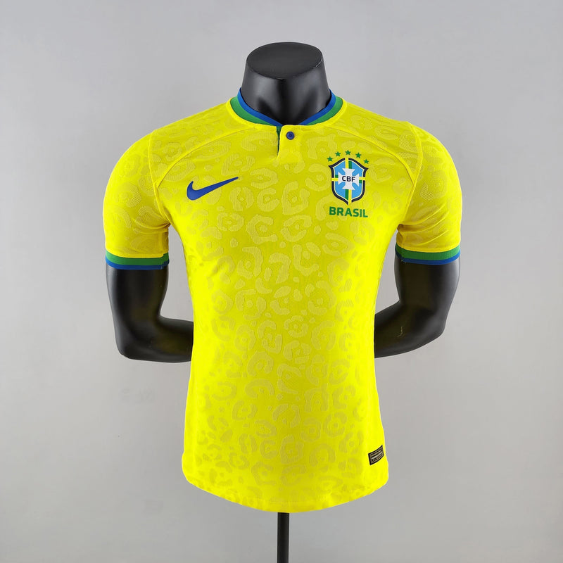 Maillot Brésil I 2022 - Amarela Masculin Joueur