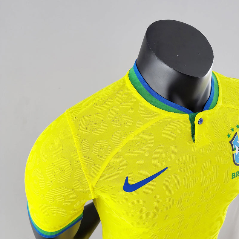 Maillot Brésil I 2022 - Amarela Masculin Joueur