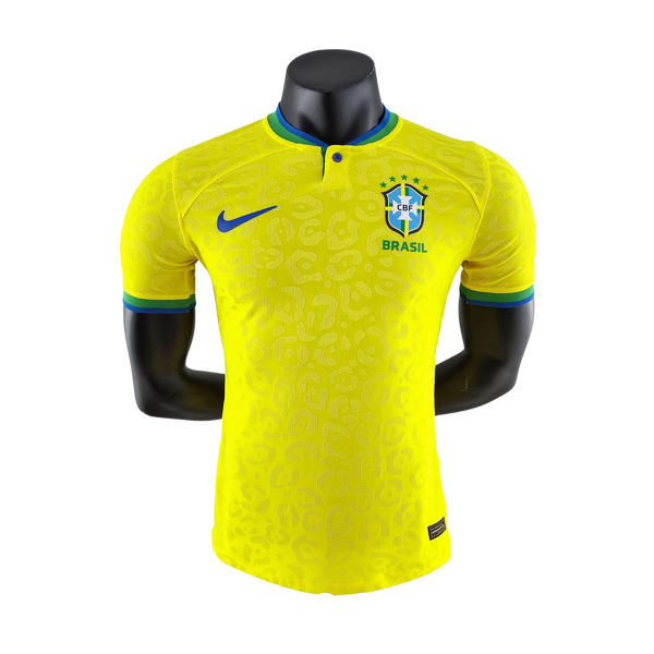 Maillot Brésil I 2022 - Amarela Masculin Joueur