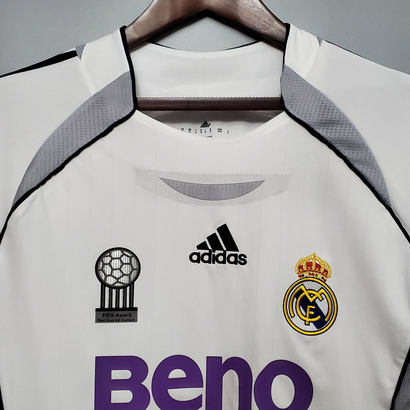 Maillot Manches longues Real Madrid 06/07 - Blanc