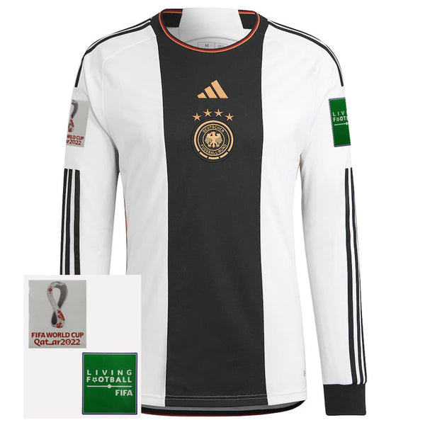 Maillot Manches longues Sélection Allemagne I 2022 [Avec patch] - Blanc